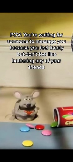Lonely Mouse Eating Alone - Relatable Waiting Meme