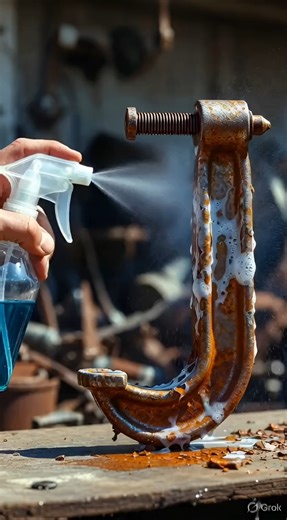 Amazing Rust Cleaning Transformation 🔩 #Shorts