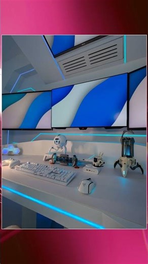 Futuristic Cyber Trading Desk Setup – Ultimate Sci-Fi Aesthetic 2026