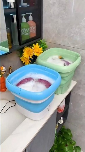 Portable Foldable Mini washing machine with dryer basket online available on Amazon Flipkart