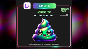 Animated Iridescent Poop Emote for Twitch (digital File) - Etsy