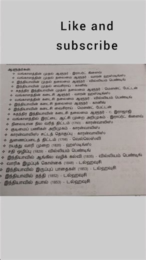 Tnpsc governor list #shorts/ancient India/group2,2a, important repeated#gvt exams info