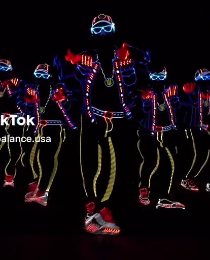 Neon Light Dance Show featuring Cris Brown and Wiz Khalifa | LED Dance Performance in Las Vegas