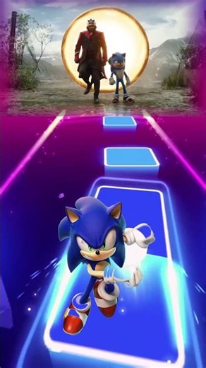 Sonic x Coffee Dance! ☕️💨 | Tiles Hop Challenge #shorts