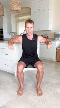 3 moves to help slim down your arms from a chair #seniorfitness #armworkouts