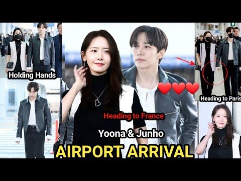 OMG! Lee Junho and YoonA Caught at Incheon Airport Today Holding Hands Jetting to France