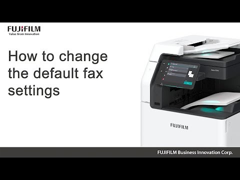 How to change the default fax settings