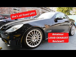 LOUD!! BROKEN!! SLK 350 is all fixed up! | Exhaust Review & Repair Run Down | Loud Hong Kong Cars