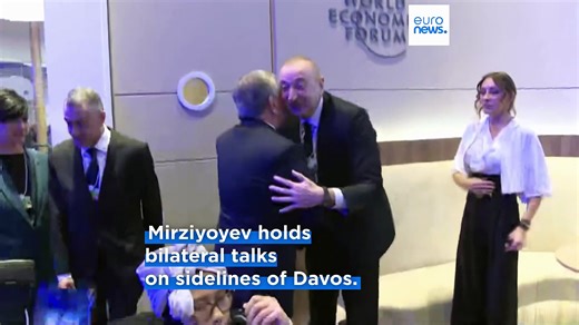 Uzbek President Mirziyoyev signs Board of Peace charter and holds talks in Davos