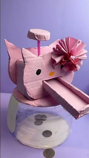 How to make Hello Kitty Paper Piggy