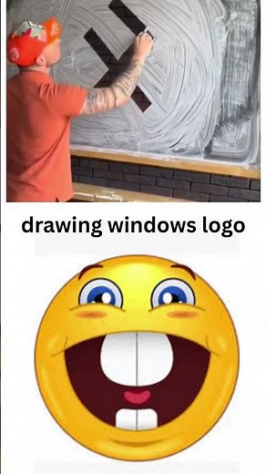 drawing windows logo #memes #meme #twist #funny