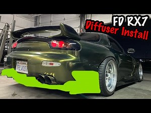 Installing a new diffuser on my FD RX7! This tied everything In!!!!