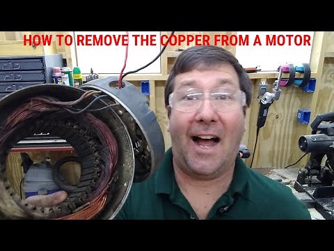 How to Remove the Copper from a Scrap AC motor