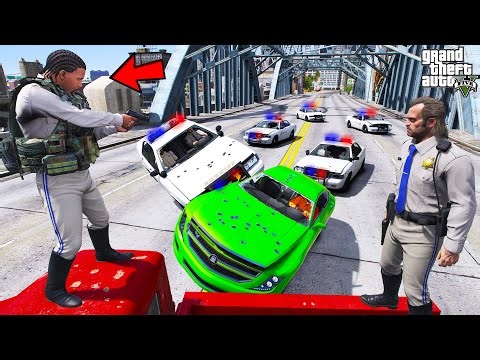 Franklin and Trevor Become The Most Dangerous Sheriff's Officers in GTA 5 | SHINCHAN and CHOP