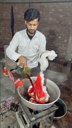 Tie dye technique full process #tiedye #linen #processvideo