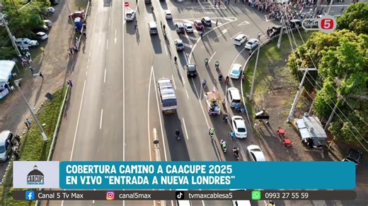 Canal 5 Max – Ciudad al Día Cobertura Camino a Caacupé | Tv Max Cable S.A.