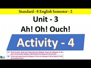 Std 8 English Sem 2 unit 3 Activity 4