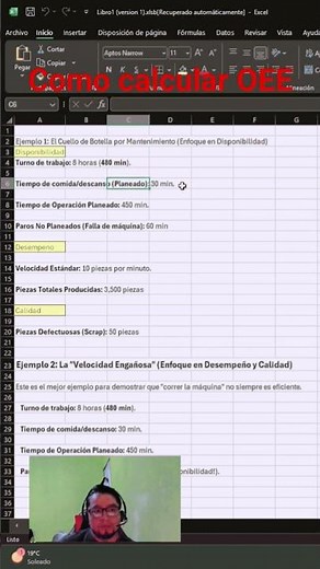 En este video te enseño a calcular el Overall Equipment Effectiveness (OEE)
