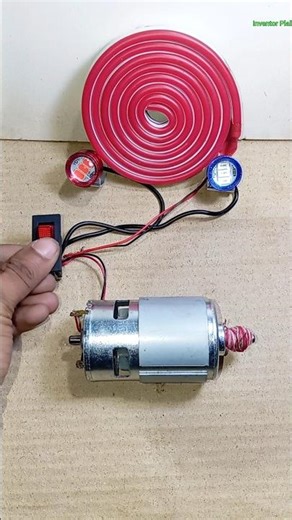 Powering Neon Strip Light & Fog Light With 775 Dc Motor #DIYproject #neon #invention