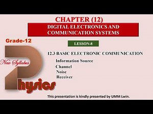 Grade 12 Physics Chapter 12 Lesson 8