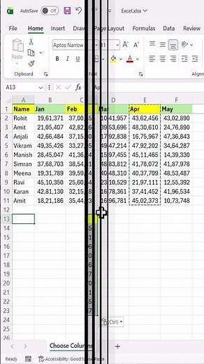 Stop Copying Columns the Old Way Try This Hack #excel #excelforbeginners #excelshortcuts #office