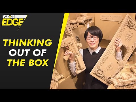 Japanese artist turns cardboard boxes into lifelike sculptures