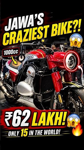 Jawa’s Craziest Bike Ever?! 😱 ₹62 Lakh 1000cc Monster!