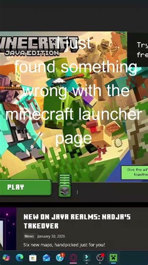 I found something wrong with the Minecraft launcher page
