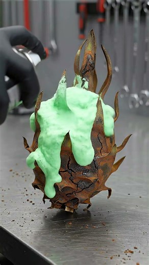 Spikes Full of Rust… Wait for This 😳🔥 | Dragon Fruit Clean