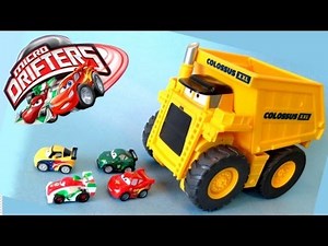 Disney Pixar Cars 2 Colossus XXL Eating Micro Drifters Cars,Mcqueen, Francesco Bernoulli