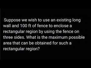 Maximizing Area|| Math Question