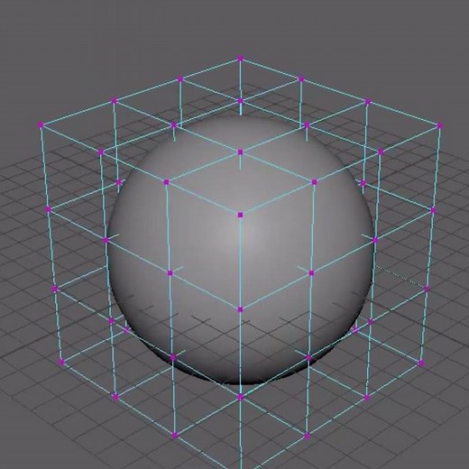 Using non-linear deformersin MAYA e.g. LATTICE #autodesk #maya