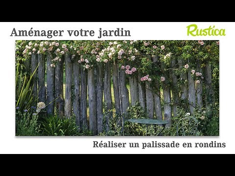 How to build a log fence: step by step