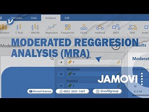 REGRESI MODERASI JAMOVI ➡️ UJI MRA DI JAMOVI (MODERATED REGRESSION ANALYSIS)