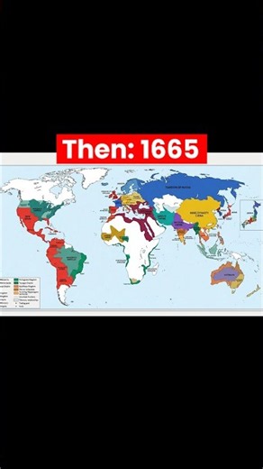 1565 vs 2026 🌍 | The World Then and Now | Historical World Map #Shorts
