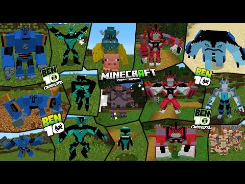 🔥BEN 10 OMNIVERSE MOD FOR MINECRAFT PE 😍| MCPE ADDON 1.21+