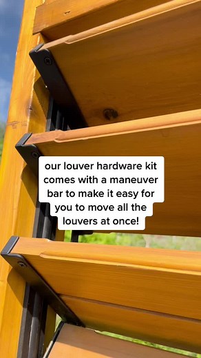 Innovative Louver Hardware Kit with Maneuver Bar for Easy Louver Movement