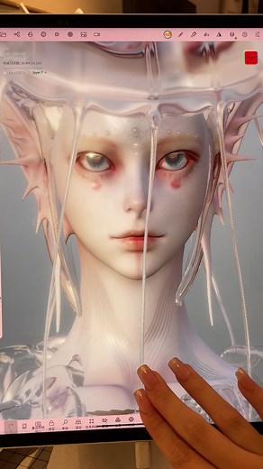 Exploring Intelligent Life in “The Three-Body Problem” Book Through 3D Art