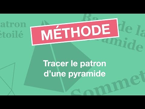 Tracer le patron d'une pyramide