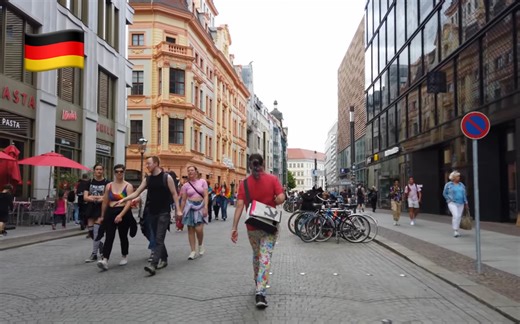 【超清】7月夏季漫步游德国萨克森州莱比锡(Leipzig) 拍摄日期：2022.7