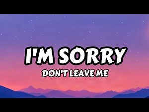 SLANDER - I'm Sorry, Don't Leave Me | Love Is Gone (Lyrics Video)