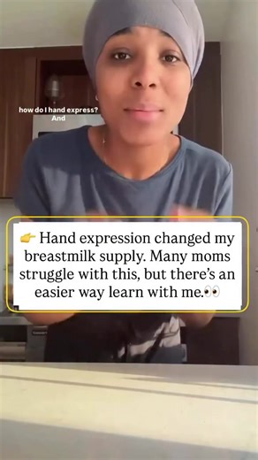 I know many moms specially NEW moms struggle with hand expressing but💡 Hand expression before AND after pumping can boost your breastmilk supply here is why⬇️ When you do Hand expression before pumping helps stimulate let-down, warm the breast tissue, and get milk flowing faster especially helpful if you struggle to get milk started. And Hand expression after pumping helps remove leftover milk the pump may miss. This extra milk removal sends a stronger signal to your body to make more milk and 