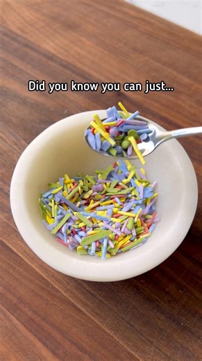 STOP buying sprinkles from the store!! 🌈🧁✨ #veganbaking #sprinkles #mothersdaygift