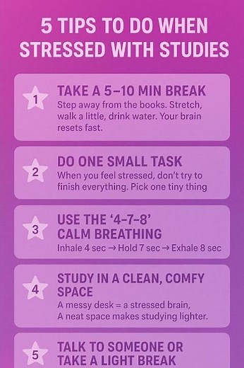 5 Simple Tips to Reduce Study Stress | Stay Calm & Focused