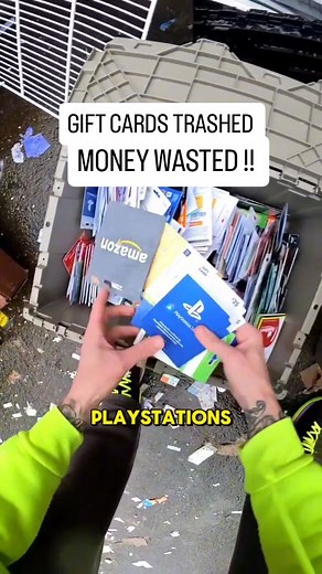 2.1M views · 2K reactions | This store left all the gift cards in the rain!! Trashed  #dumpsterdiving #free #money #sad #reels | Dumpster Dive King | Facebook