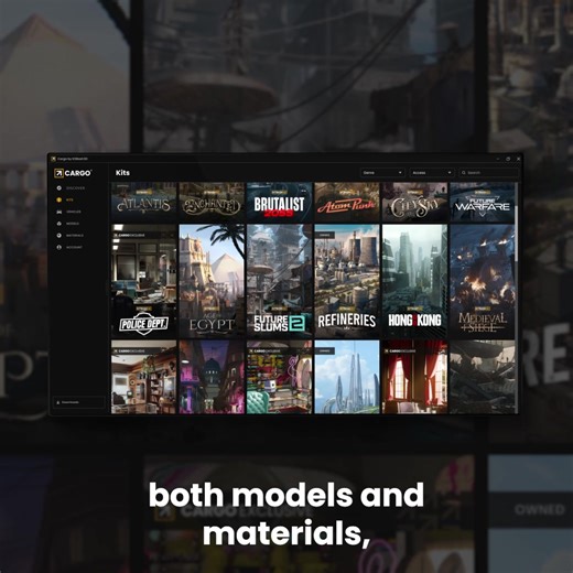Tired of spending hours searching for 3D assets—or worse, building everything from scratch? With KitBash3D Unlimited, you get instant access to tens of thousands of models and materials, all organized in Cargo for fast search and one-click import into your 3D software. No more lost time. No more messy folders. Just the assets you need, when you need them. Get KitBash3D Unlimited today. | KitBash3D | Facebook