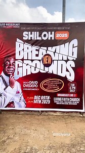 GOODNEWS👏👏👏👏👏👏👏👏 SHILOH 2025 is just 12 days away🤭💃💃💃💃💃💃 Join us for a Live Broadcast at Living Faith Church, Iyanachurch, Iyalode bus stop, along Olodo-Wofun Road. Tell your family, friends and neighbours. Please be there! #Preshiloh #Lfcliveservice #Shiloh2025 | Living Faith Iyanachurch
