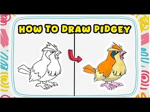 How to Draw Pidgay – Normal/Flying-Type Pokémon Drawing