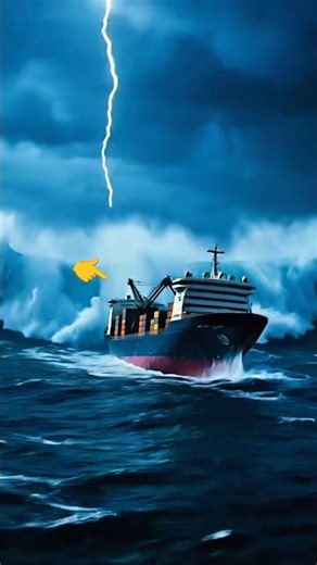 MONSTER WAVES VS GIANT SHIPS! 🚢🌊 Nature's Power (AI-Generated) #shortsfeed