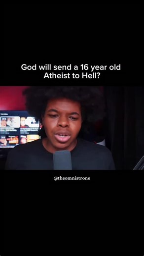 Ronald Tyrone Walker Jr. on Instagram: "God will send a 16 year old to Hell? A whole teenager?! For rejecting the dogmatic idea of a creator? 🤨 That doesn’t sit right with me… 🤷🏾‍♂️"
